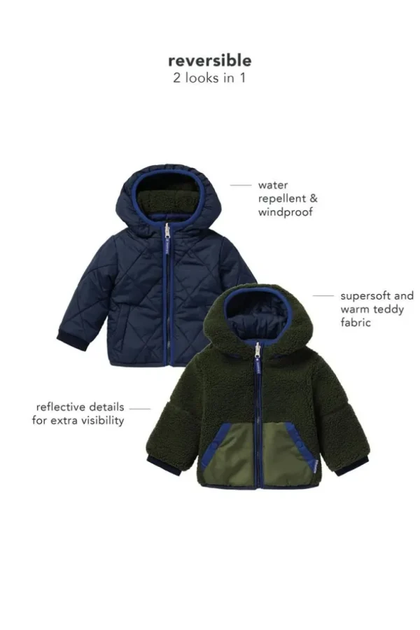 Noppies Jassen<Winterjas Gormaz - Reversible - Black Iris