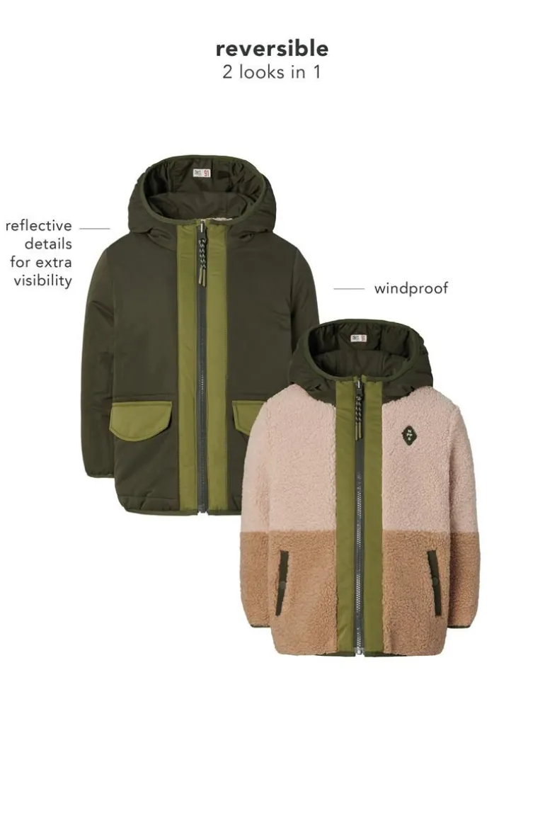 winterjas_hoyos__reversib_9.webp Noppies Jassen<Winterjas Hoyos - Reversible - Forest Night