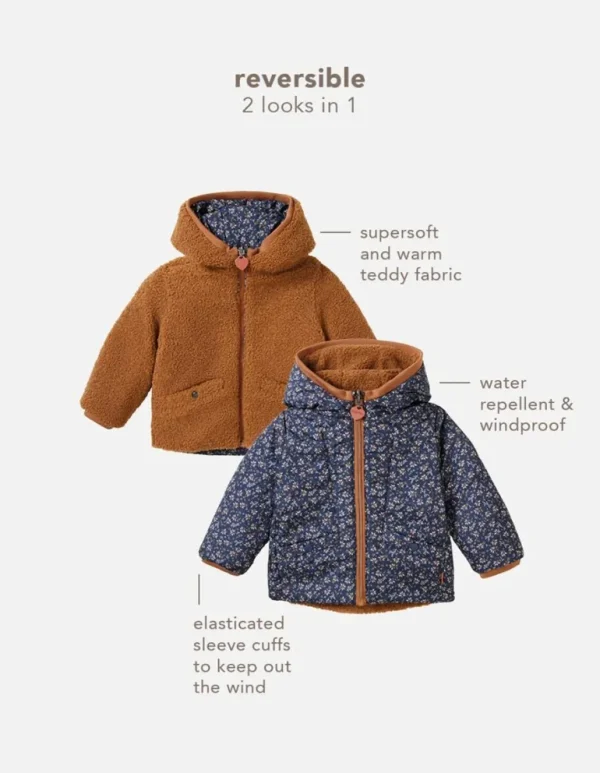 Noppies Jassen<Winterjas Venice - Reversible - Black Iris